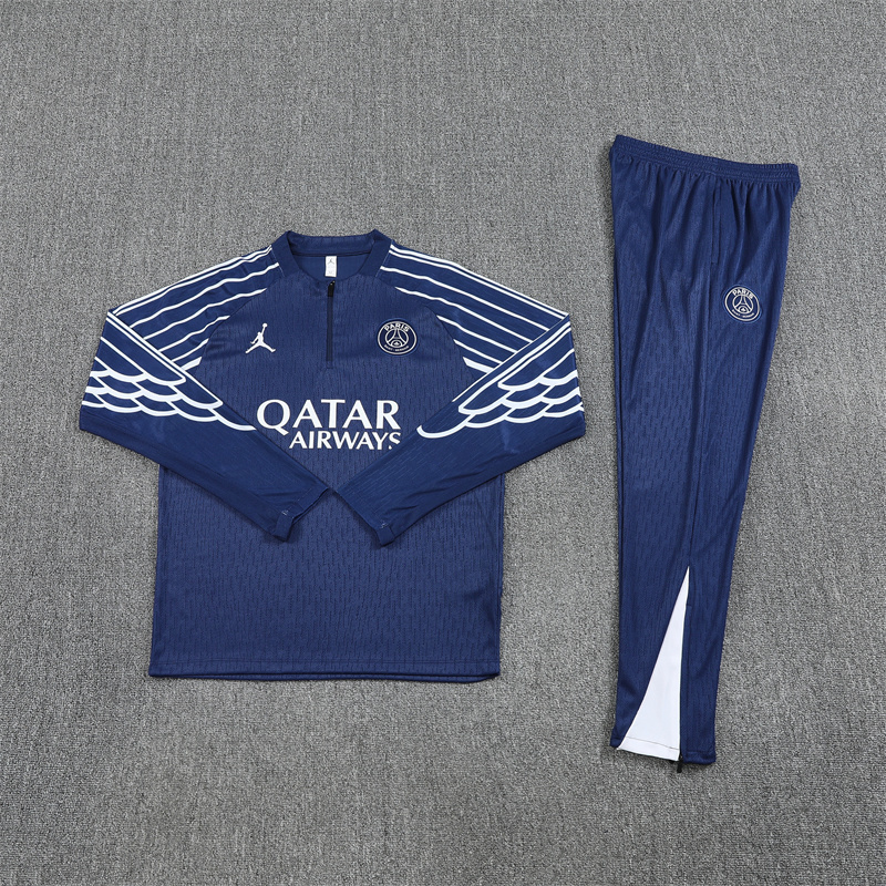 2025/26 Jordan PSG Royal Blue [Champions League Edition] Half Pull Training Suit (Adults&amp;Kids)