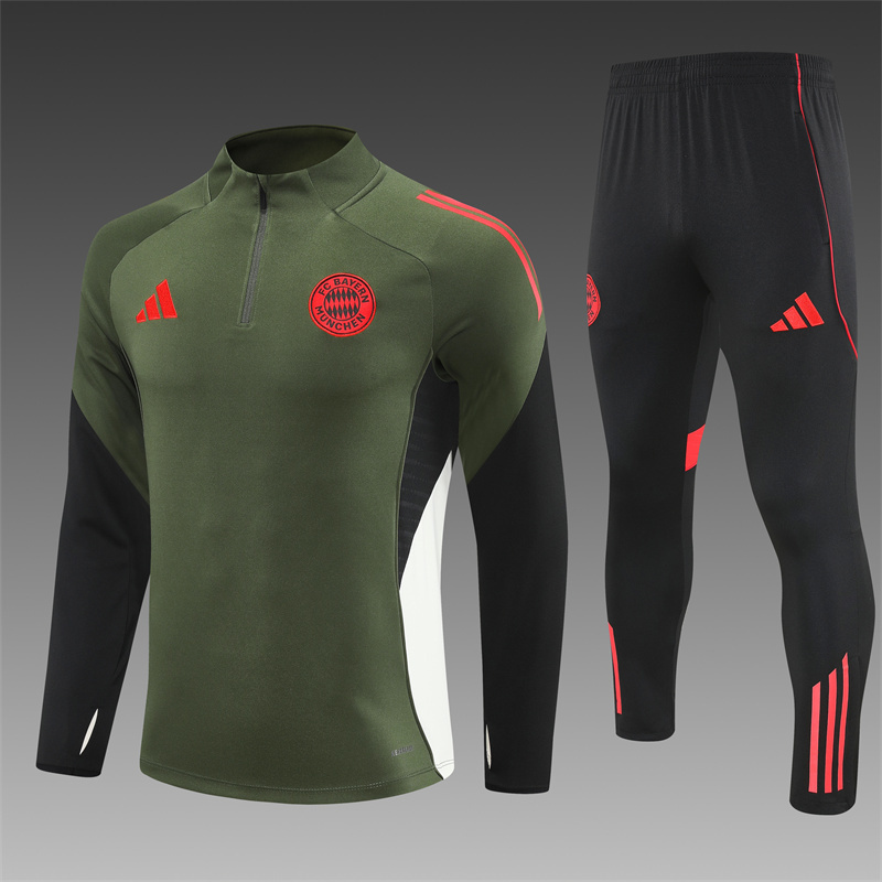 2025/26 Bayern Green Half Pull Training Suit (Adults&Kids)