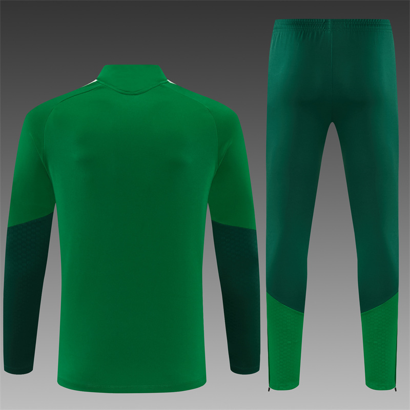 2026/27 Algeria Green Half Pull Training Suit Yupoo Soccer Jerseys (Adults&Kids)