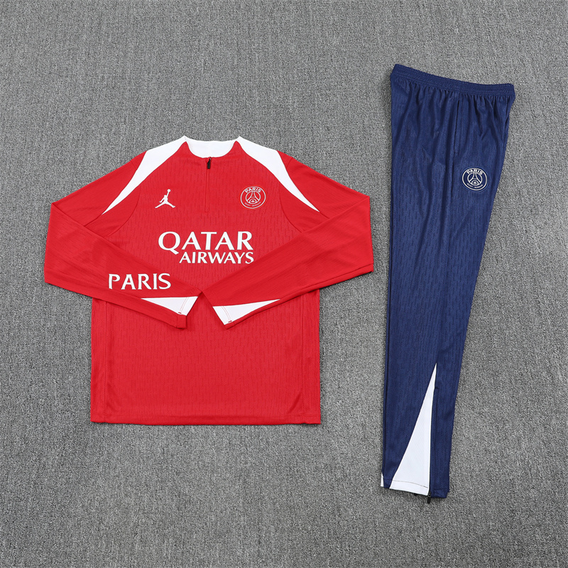 2025/26 Jordan PSG Red Half Pull Training Suit (Adults&Kids)